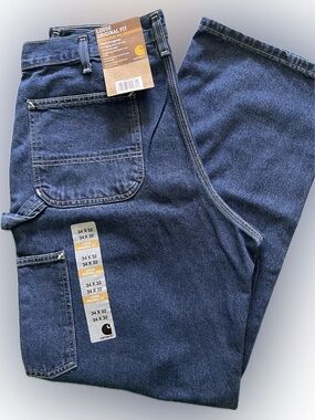 Carhartt Men's Loose Original Fit Jeans - Blue Denim